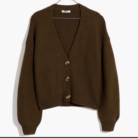 cropped cardigan wool